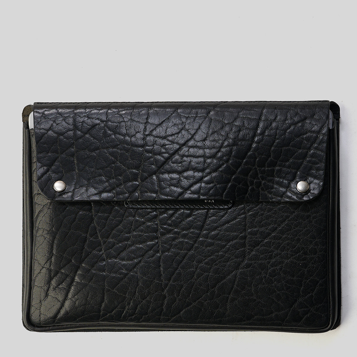 Shrunken Bison & Horween® Hard Cases | Black