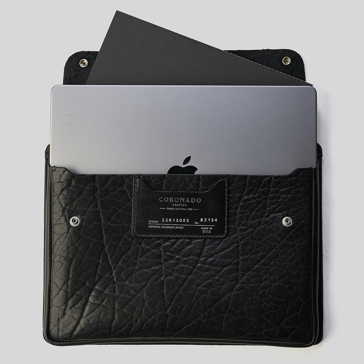 Shrunken Bison & Horween® Hard Cases | Black
