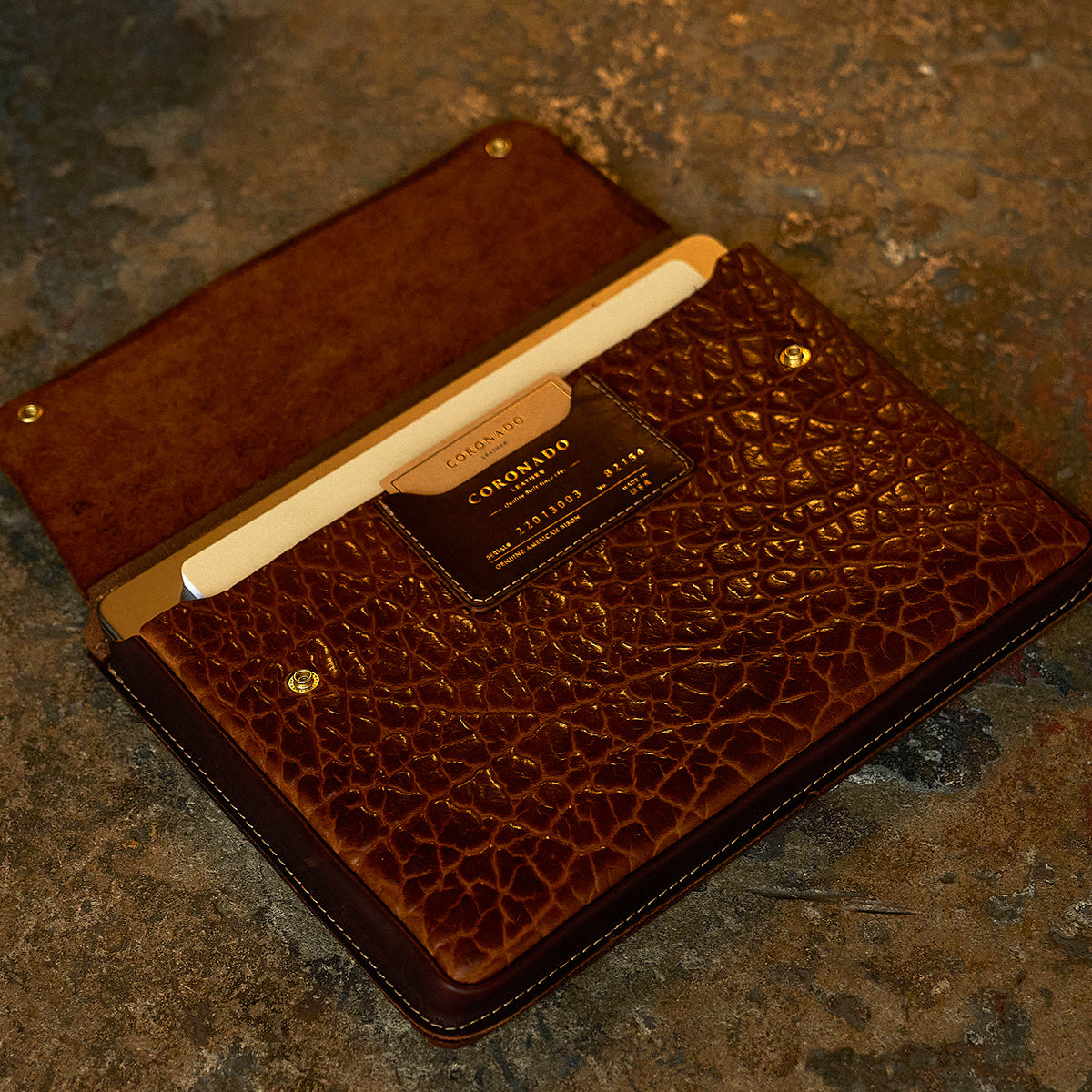Shrunken Bison & Horween® Hard Cases