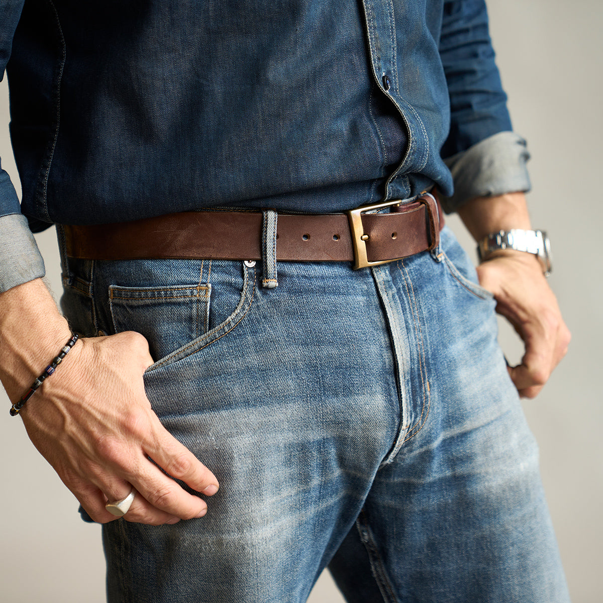 Classic Horsehide Belt No.94 | Dark Chocolate