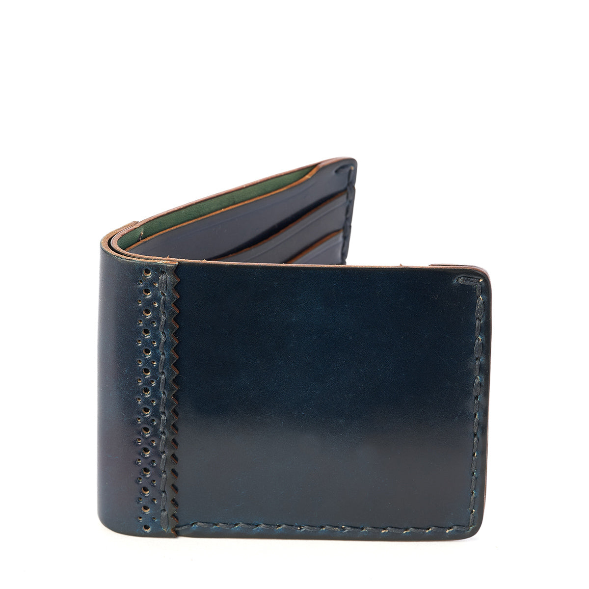 Shell Brogue Wallet No. 40 | Marble Green