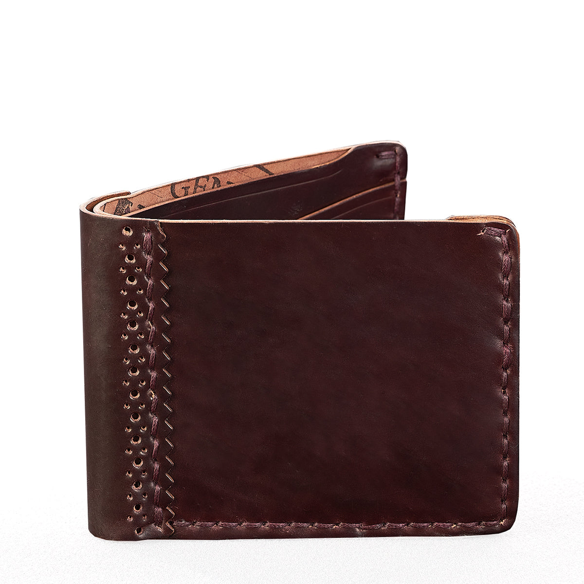 Shell Brogue Wallet No. 40 | Marble Green