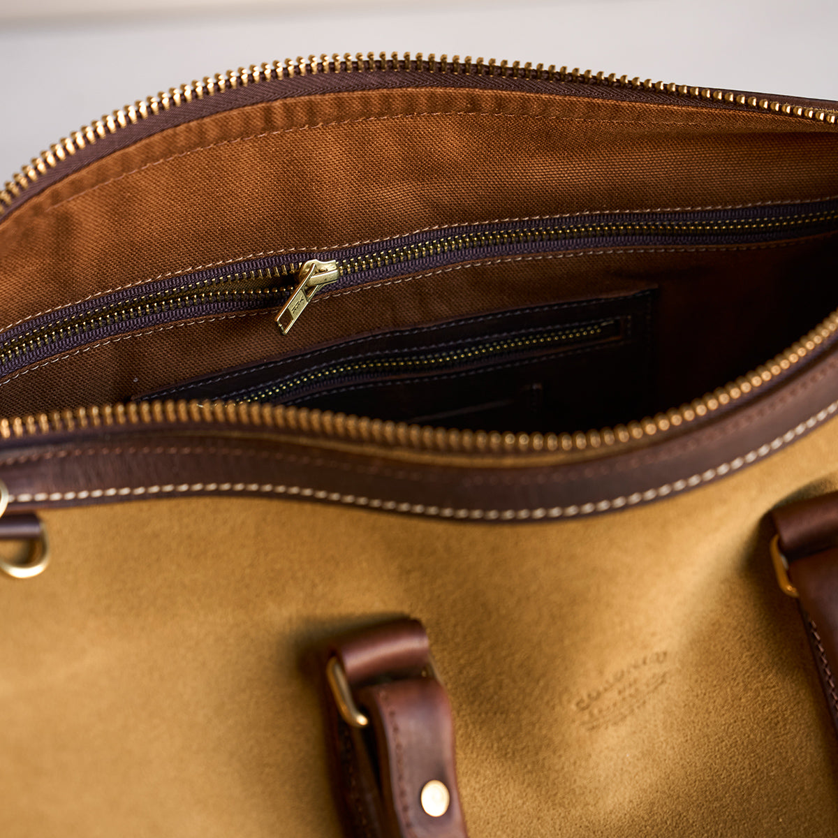 No.007 Duffel Travel Set | Coyote Suede & Latigo