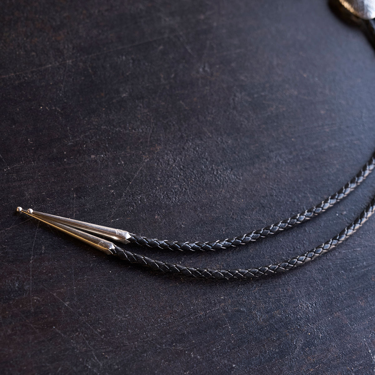 No.11 Braided Leather Bolo Tie | Sterling Silver