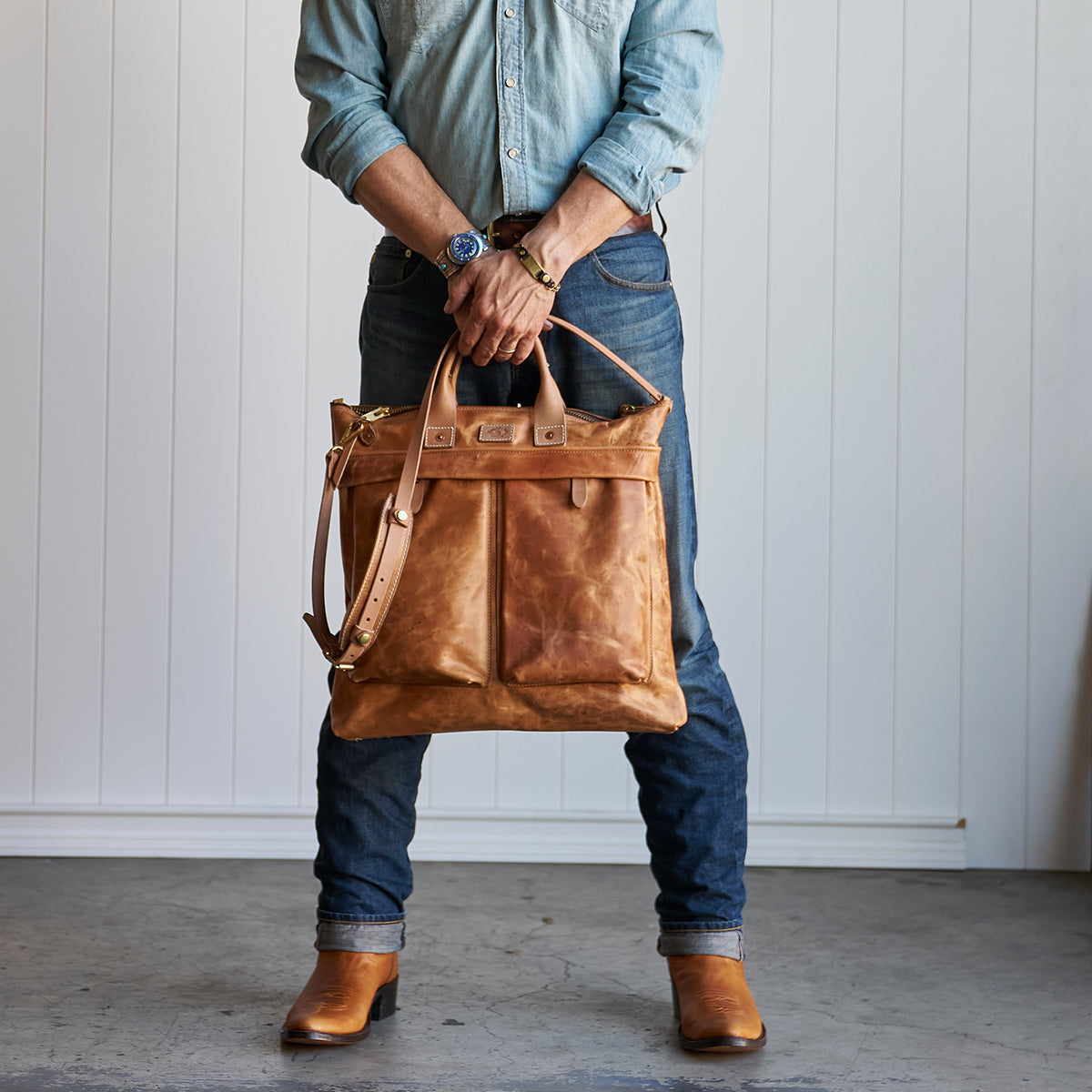 No.160 Primo Tote | Horween® Horsehide Natural LE