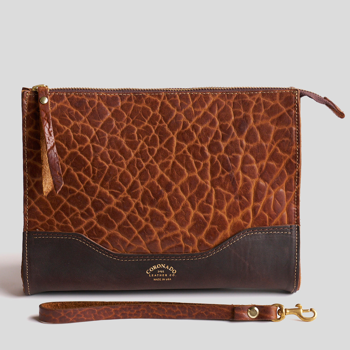 No.195 Bison Utility Pouch | Walnut