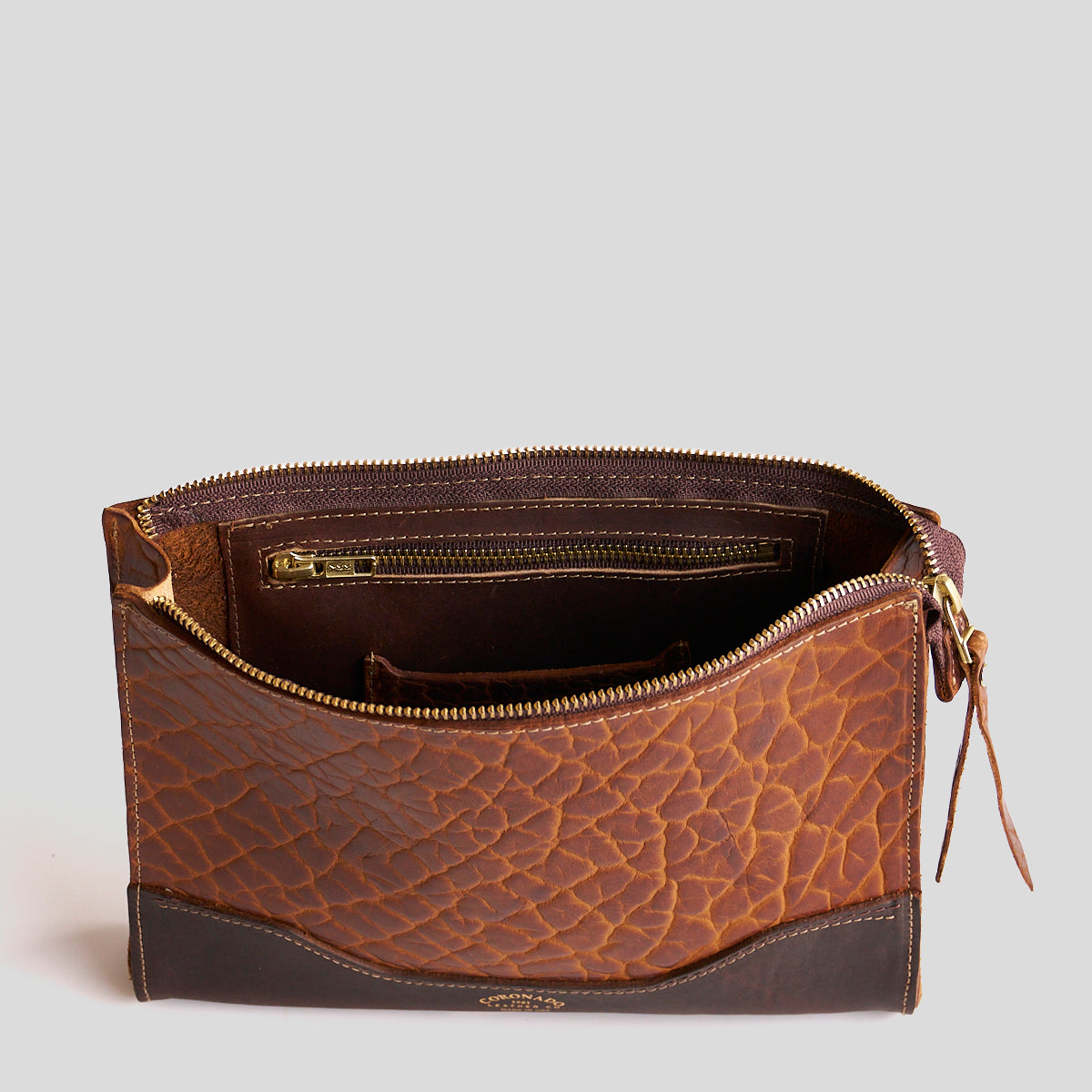 No.195 Bison Utility Pouch | Walnut