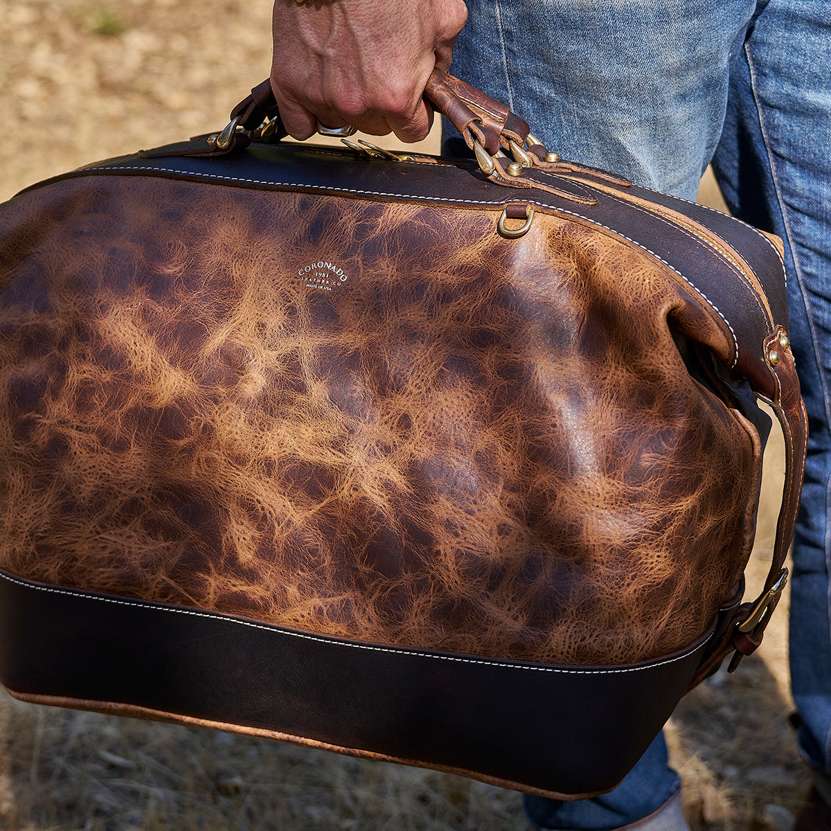 No. 300 Field Bison Duffel | Antique Brown