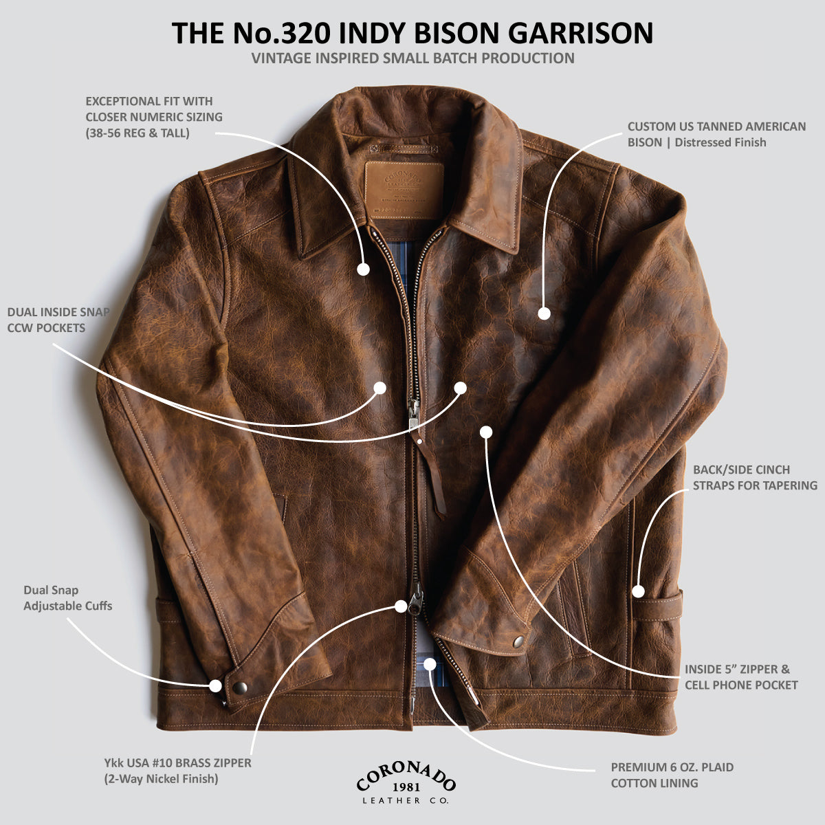 No.320 Garrison Jacket | Indy Bison