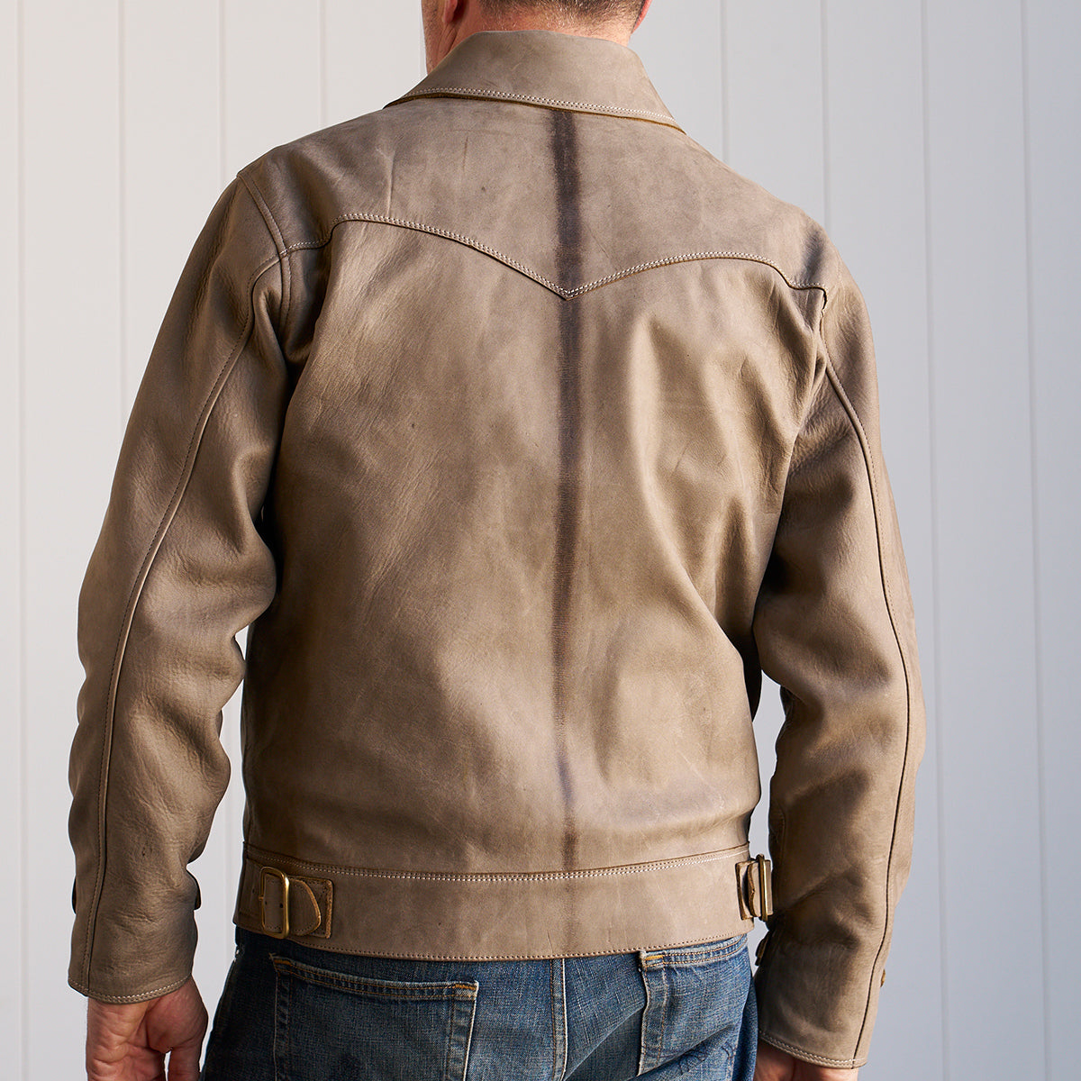 No.69 Union Jacket | Olive-Tanned Horsehide (Coyote)
