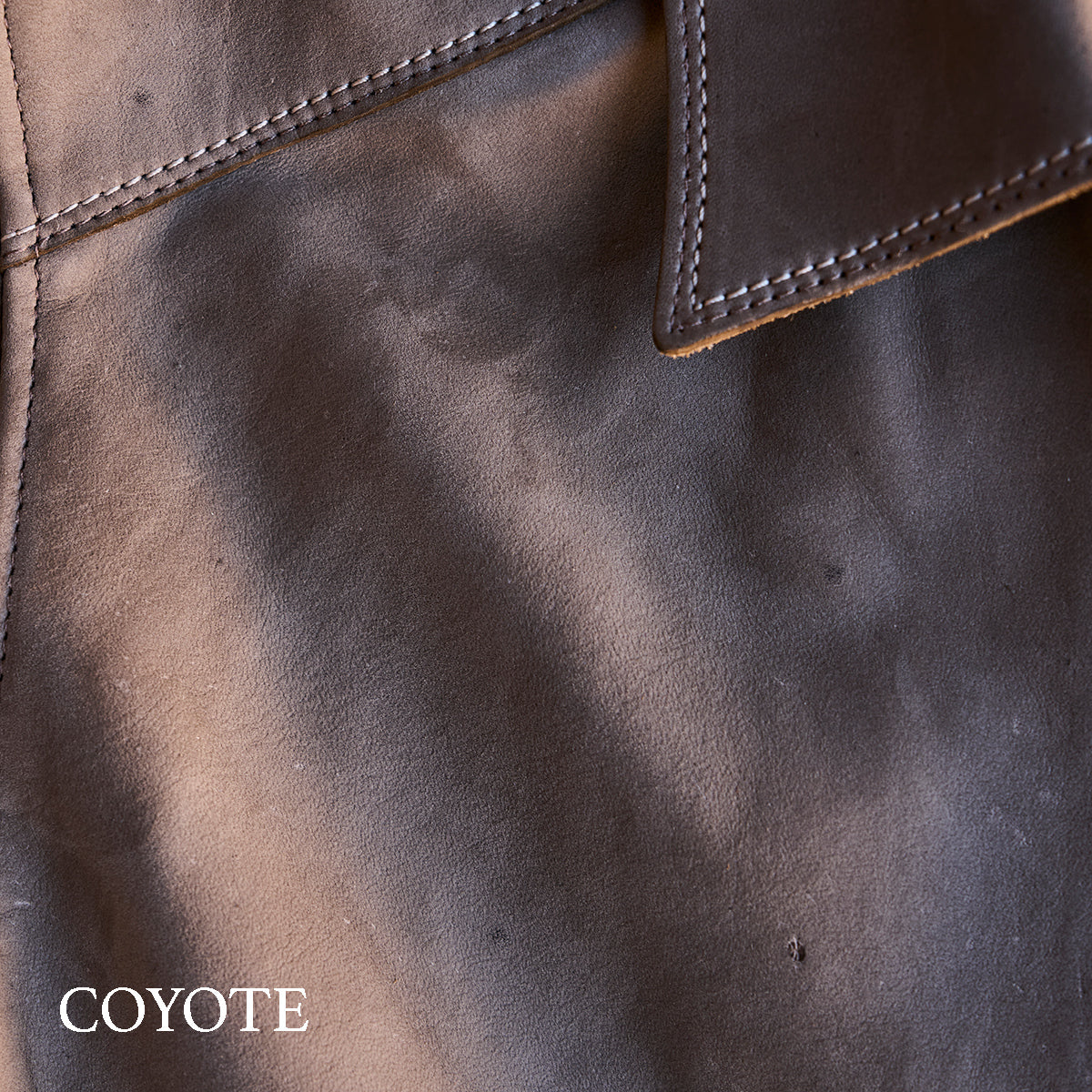 No.69 Union Jacket | Olive-Tanned Horsehide (Coyote)