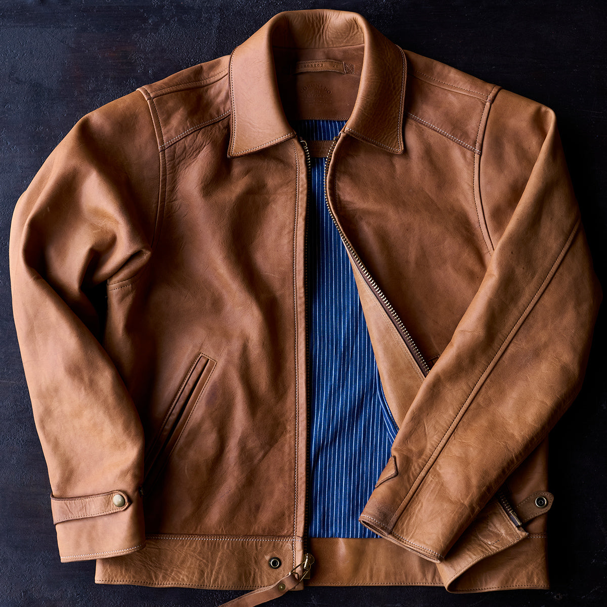 No.69 Union Jacket | Stone-Washed Horween® DHF Horsehide
