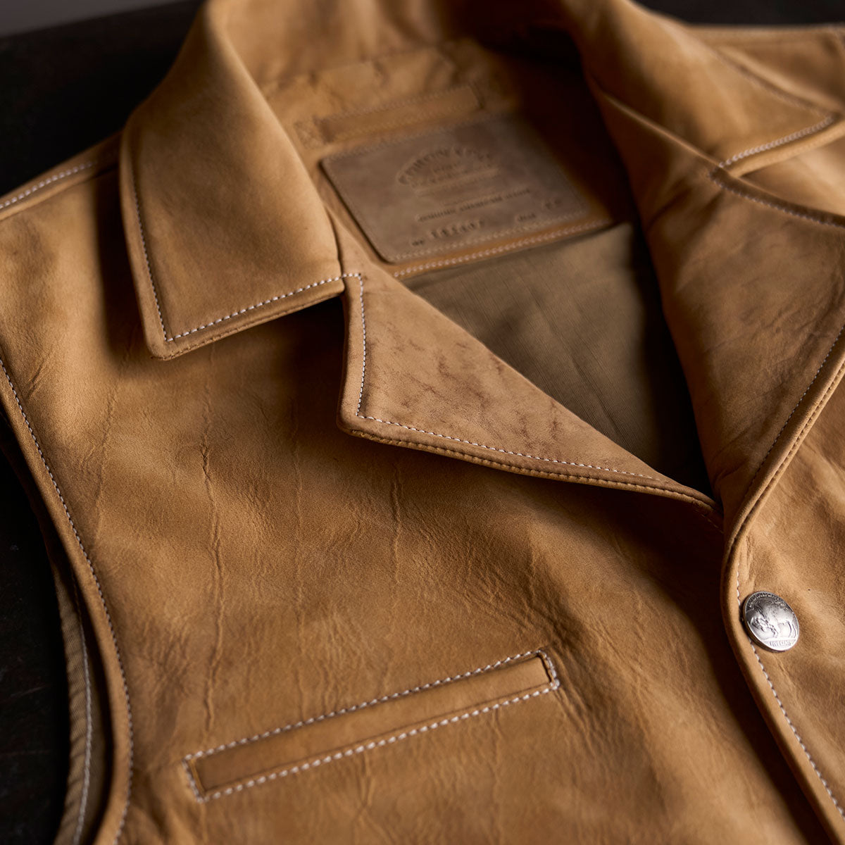 No.39 Nubuck Bison Ranchers Vest | NEW