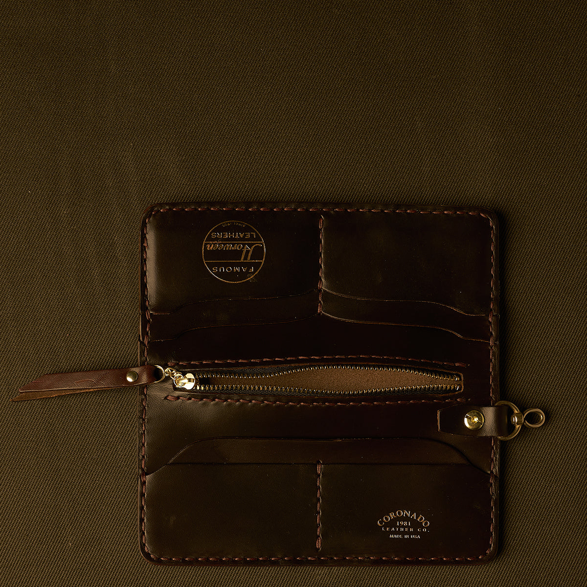 No.830 Garrison Horsehide Long Wallet | Brown