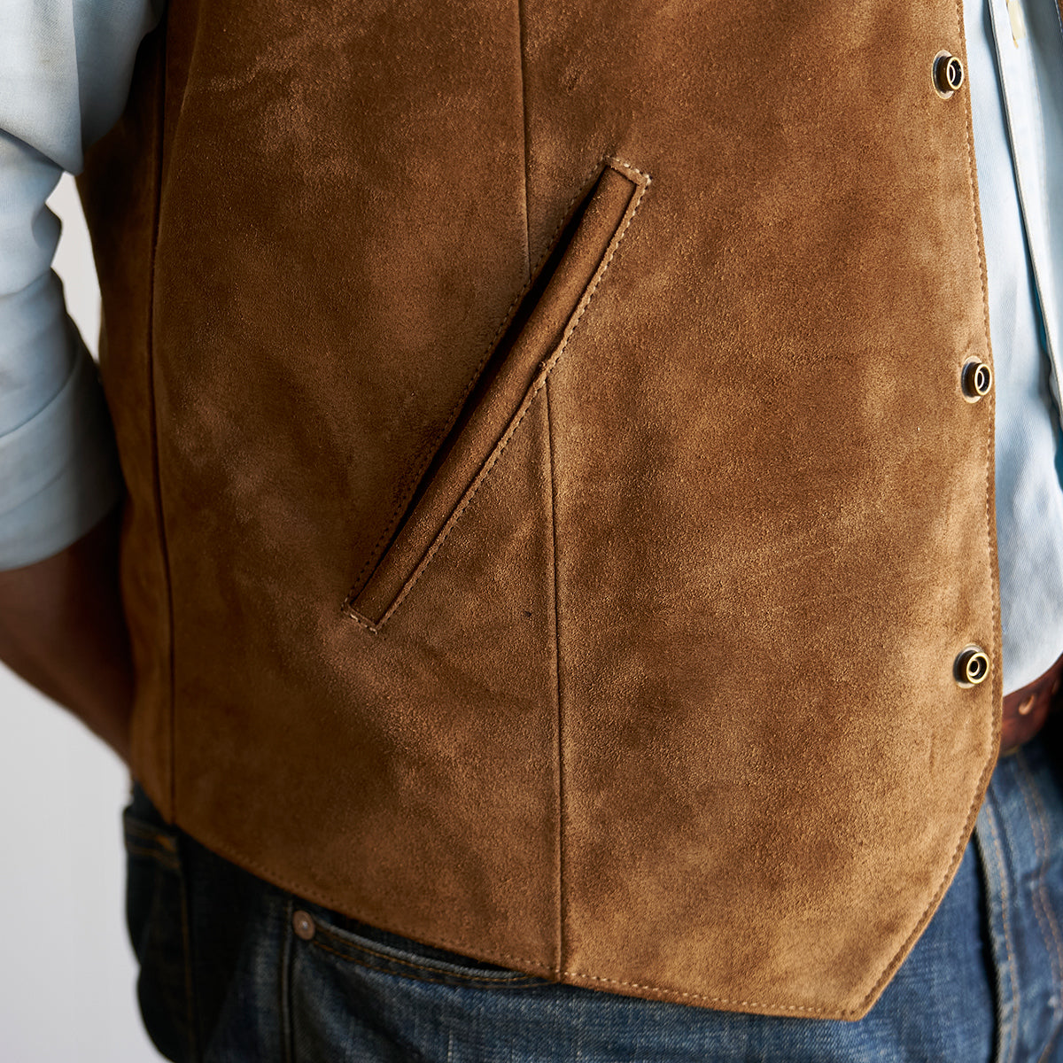 No.480 Fremont Vest | Brown Suede LE