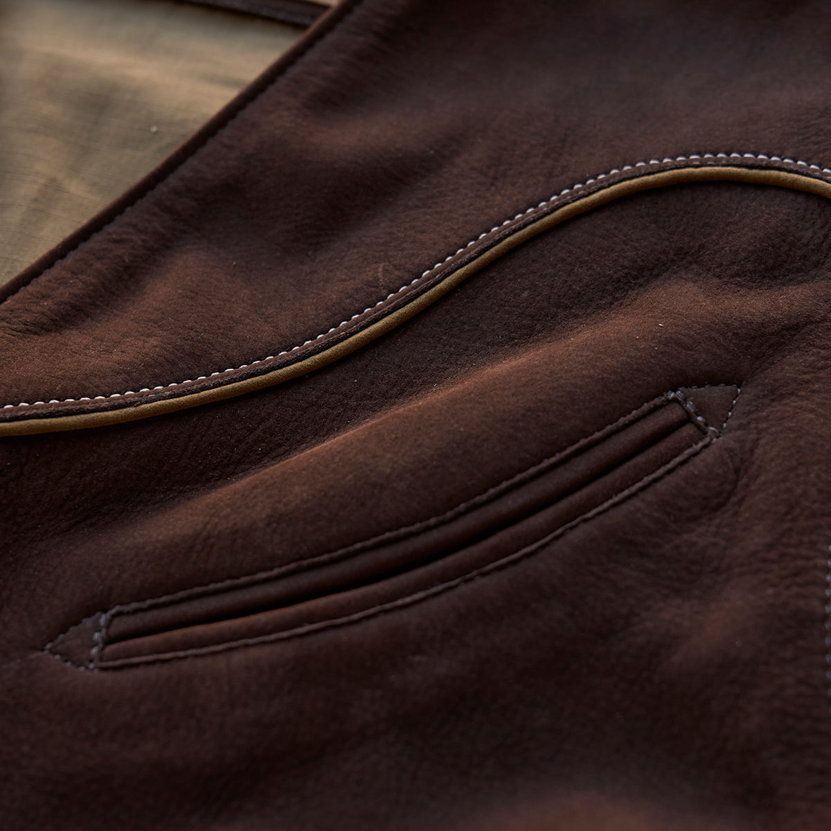 No.484 Vaquero Vest | Brown Nubuck