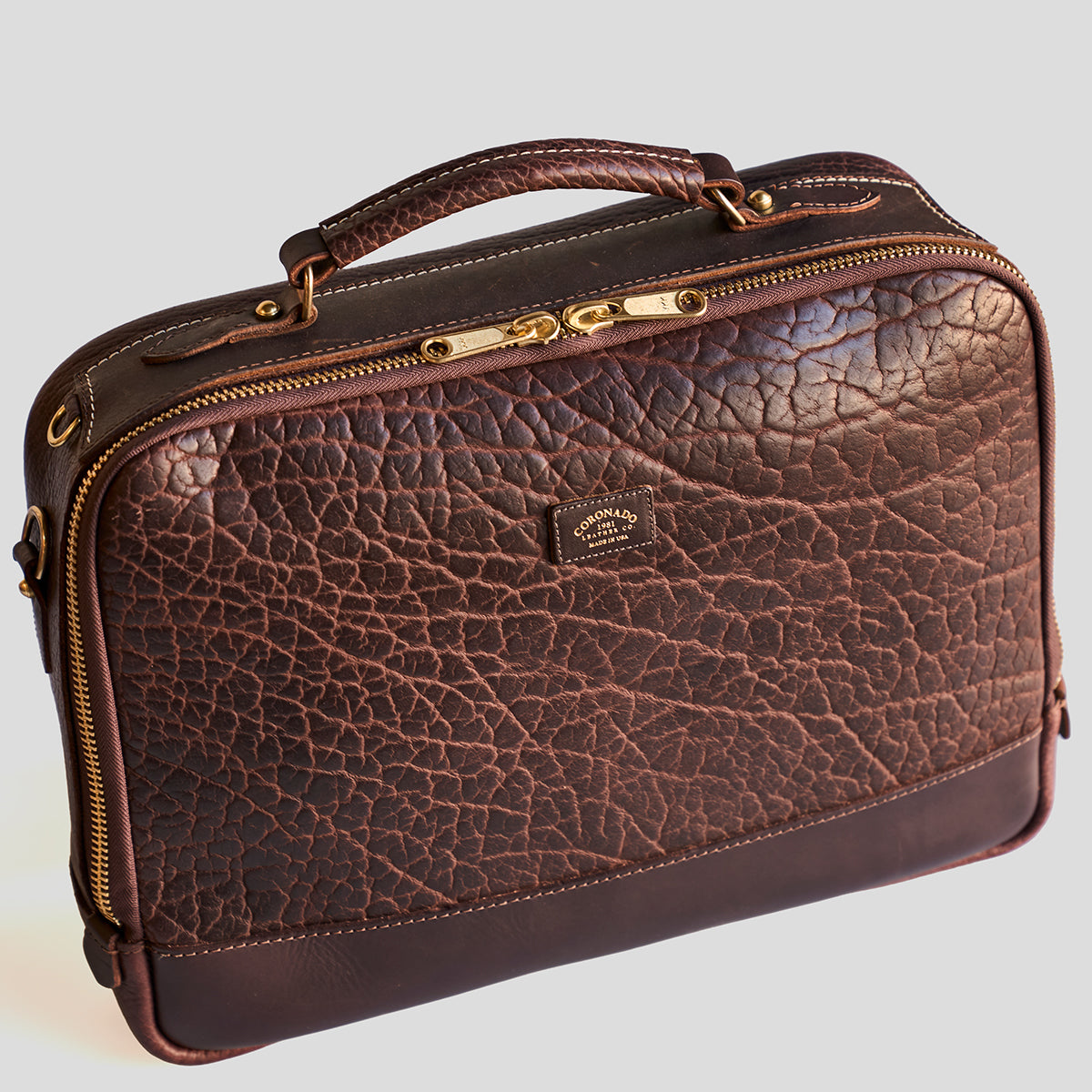 No.540 Attaché Case | LE Bison Brown