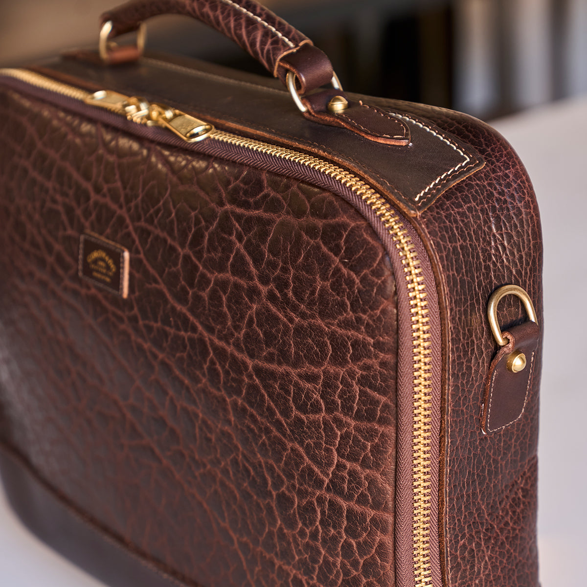 No.540 Attaché Case | LE Bison Brown