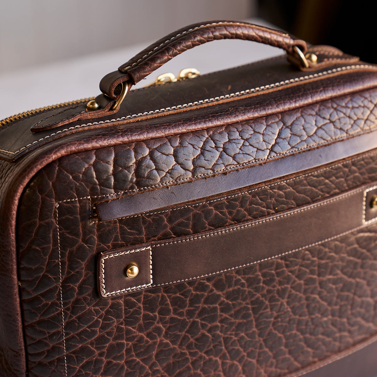 No.540 Attaché Case | LE Bison Brown