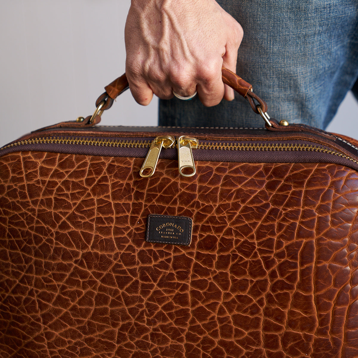 No.540 Attaché Case | LE Bison Walnut