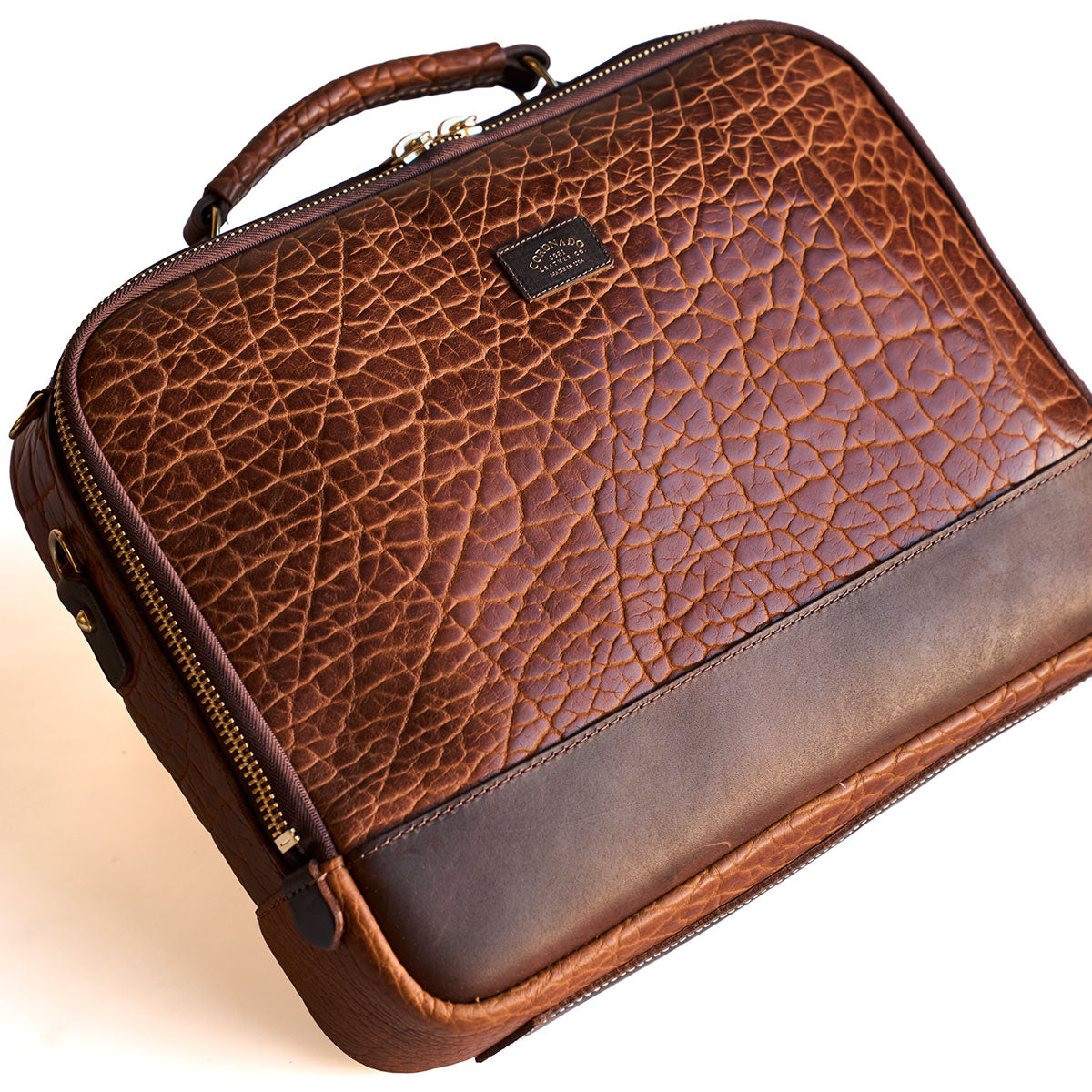 No.540 Attaché Case | LE Bison Walnut