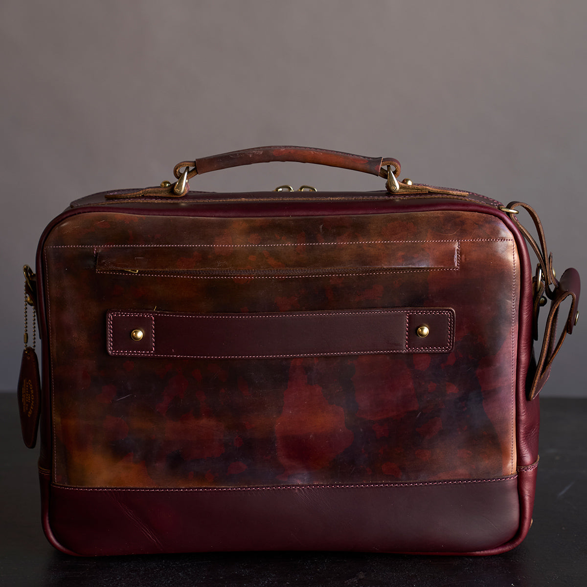 No.541 Chicago Shell Briefcase | Horween® Marbled #8 X2
