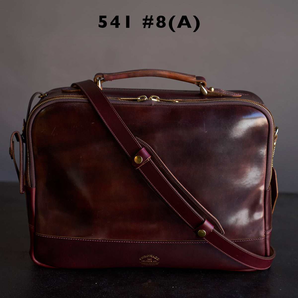 No.541 Chicago Shell Briefcase | Horween® Marbled #8 X2