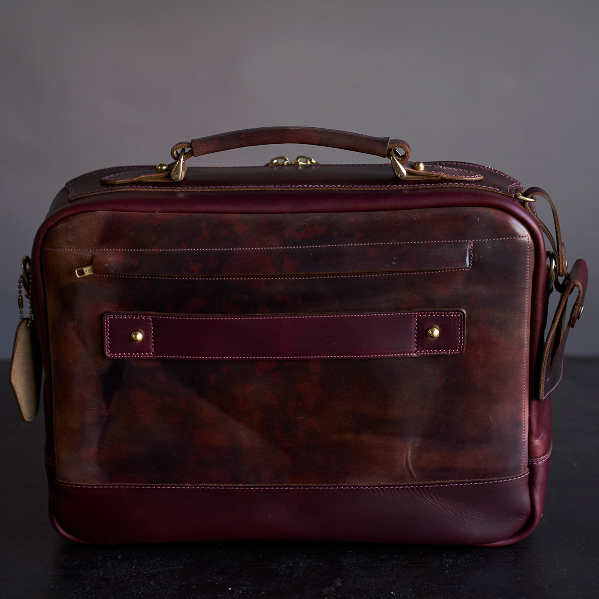 No.541 Chicago Shell Briefcase | Horween® Marbled #8 X2