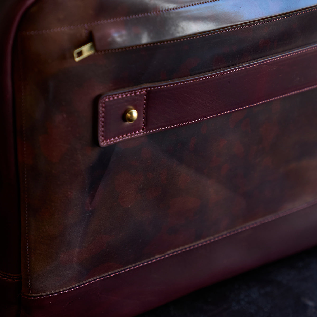 No.541 Chicago Shell Briefcase | Horween® Marbled #8 X2