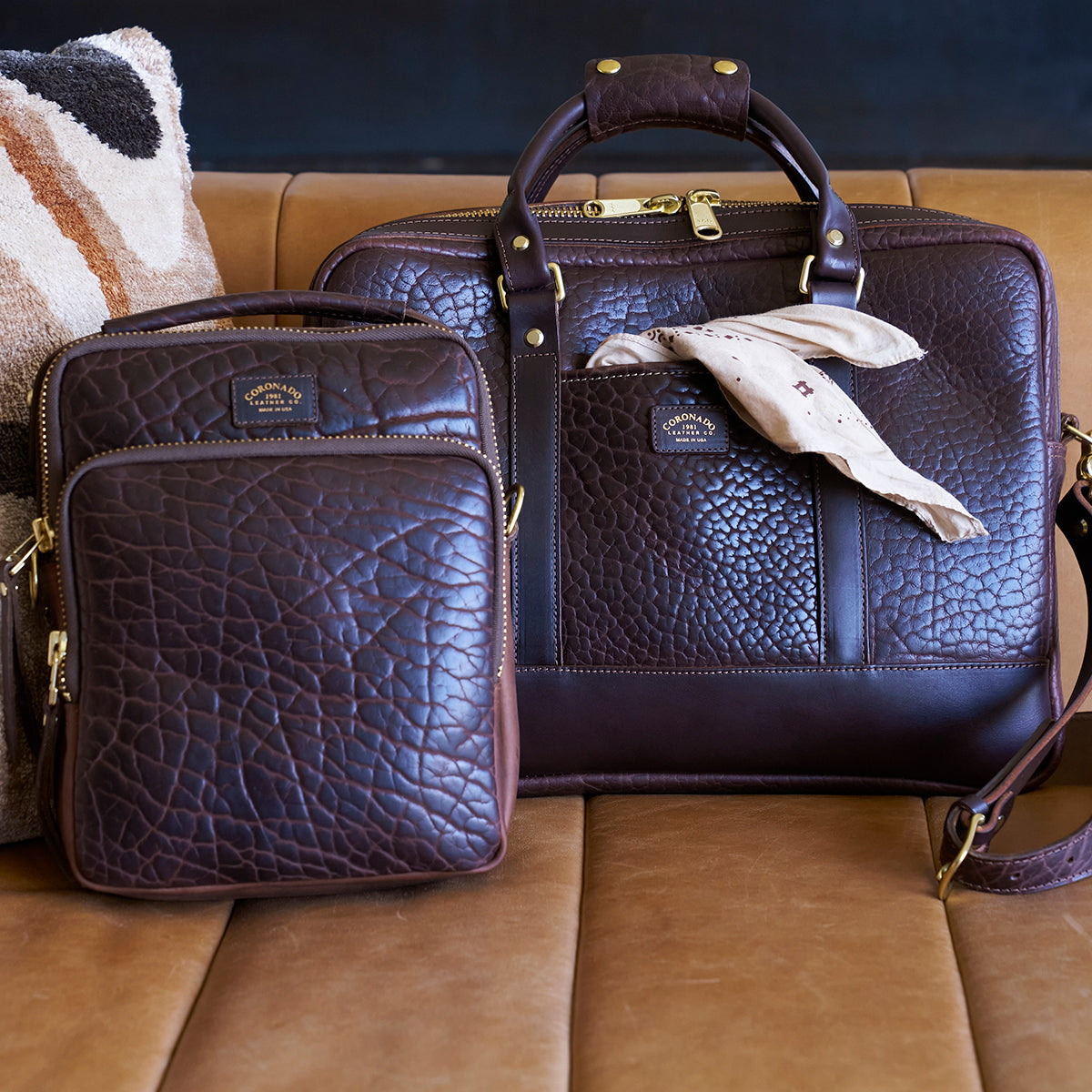 No.551 Slim Briefcase | Bison Brown