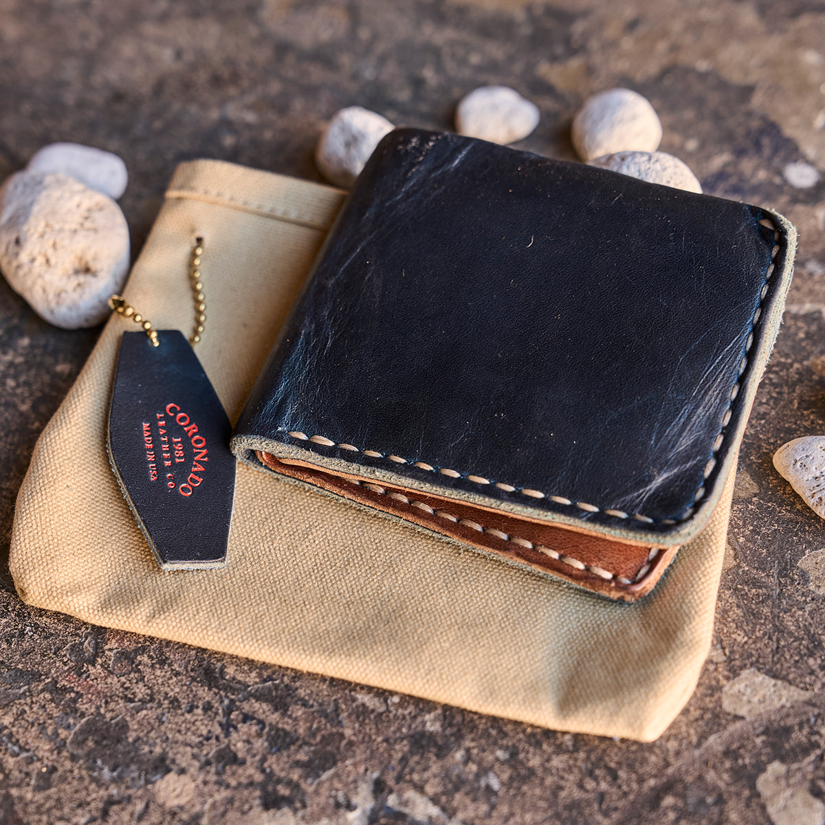 No.623 Stone-Washed Wallet | Horween® Indigo