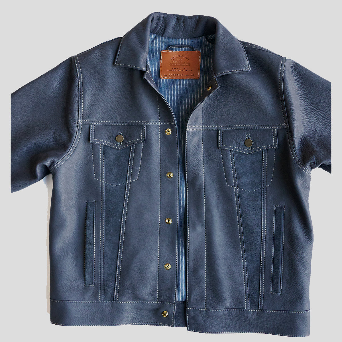 No.210 Dean Jacket | Deerskin Indigo