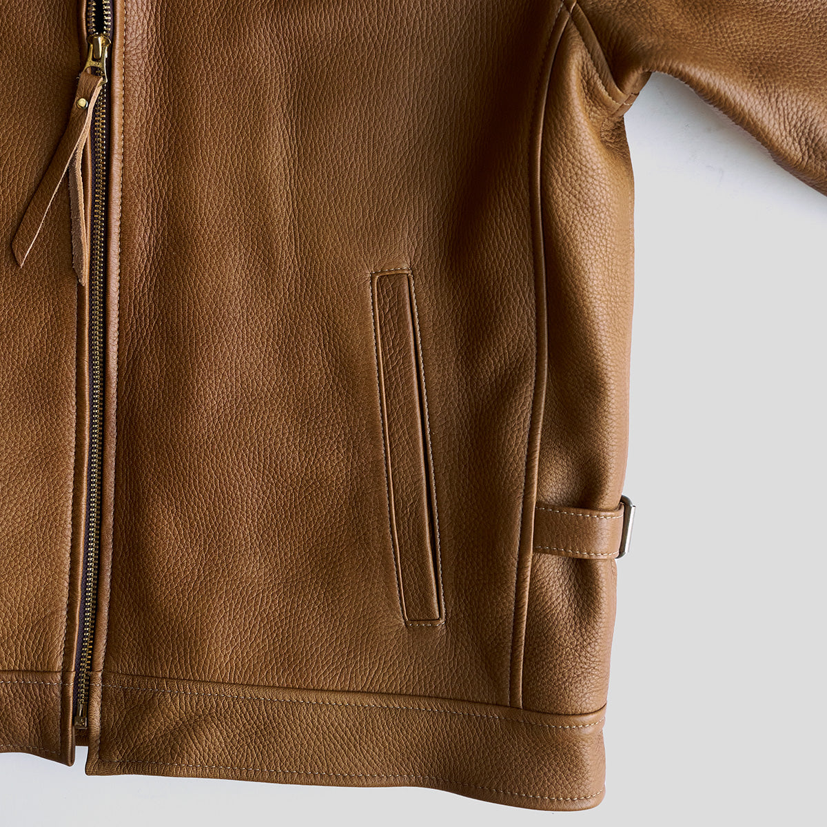 No.320 Garrison Jacket | Italian Deerskin Brown