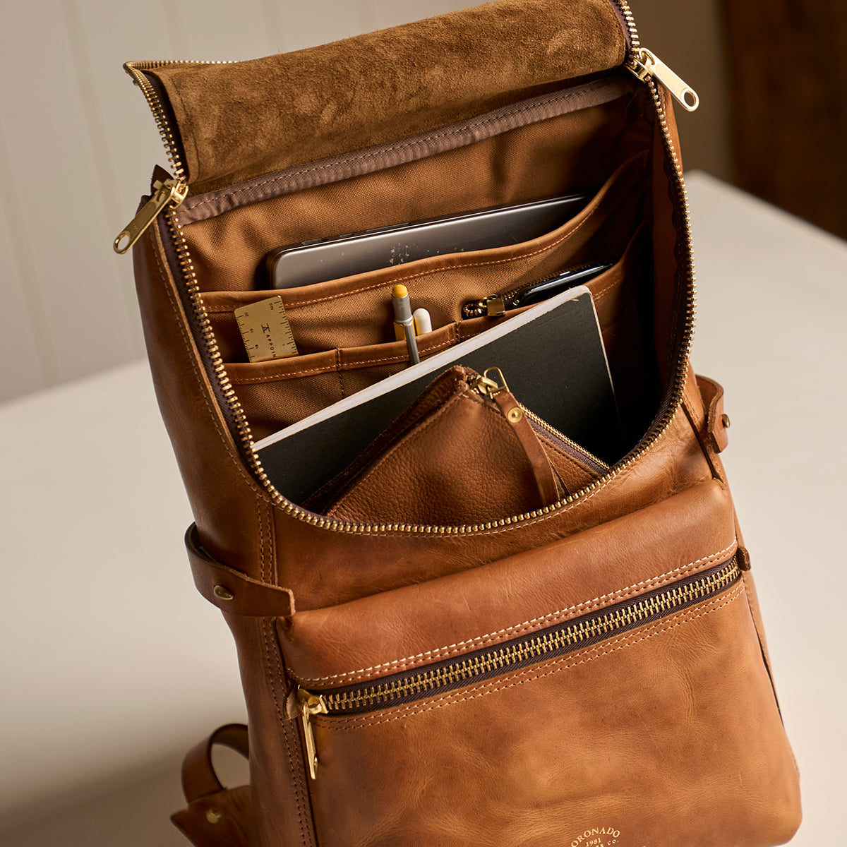 No.755 Top-Zip Backpack | Americana Natural