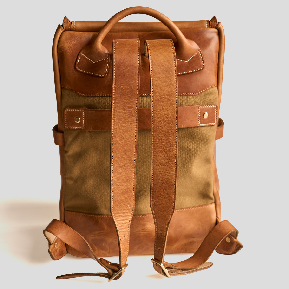 No.755 Top-Zip Backpack | Americana Natural