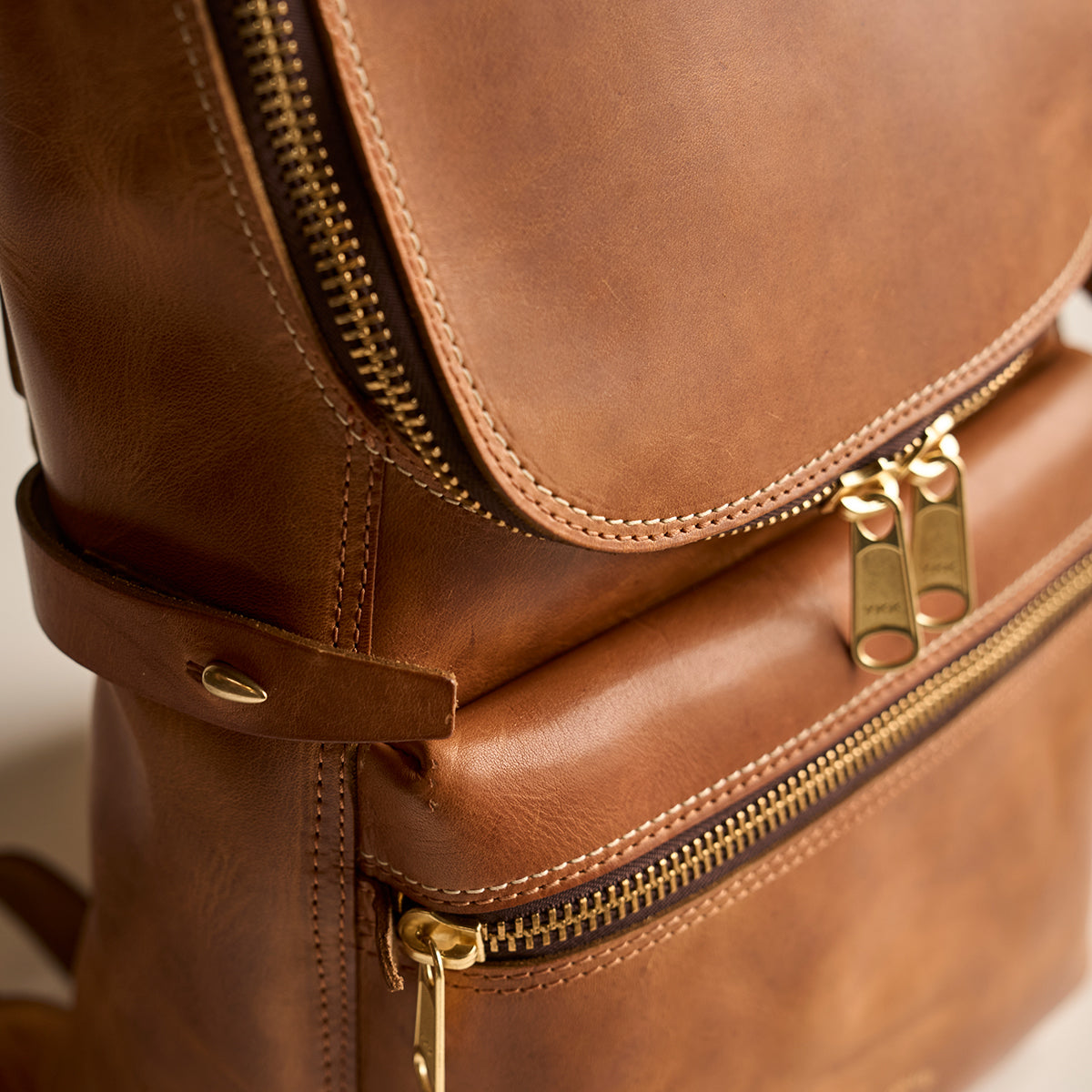 No.755 Top-Zip Backpack | Americana Natural