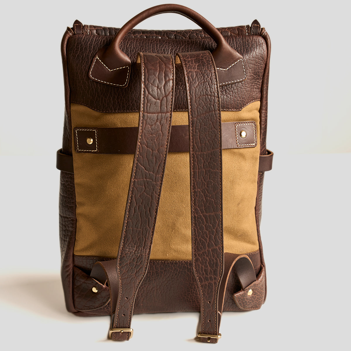 No.755 Top-Zip Backpack | Bison Brown