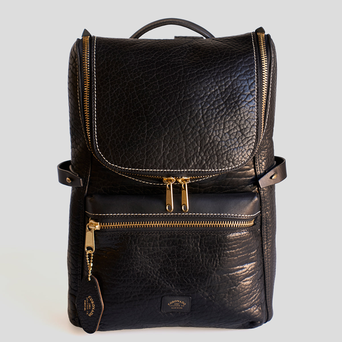 No.755 Top-Zip Backpack | Bison Black
