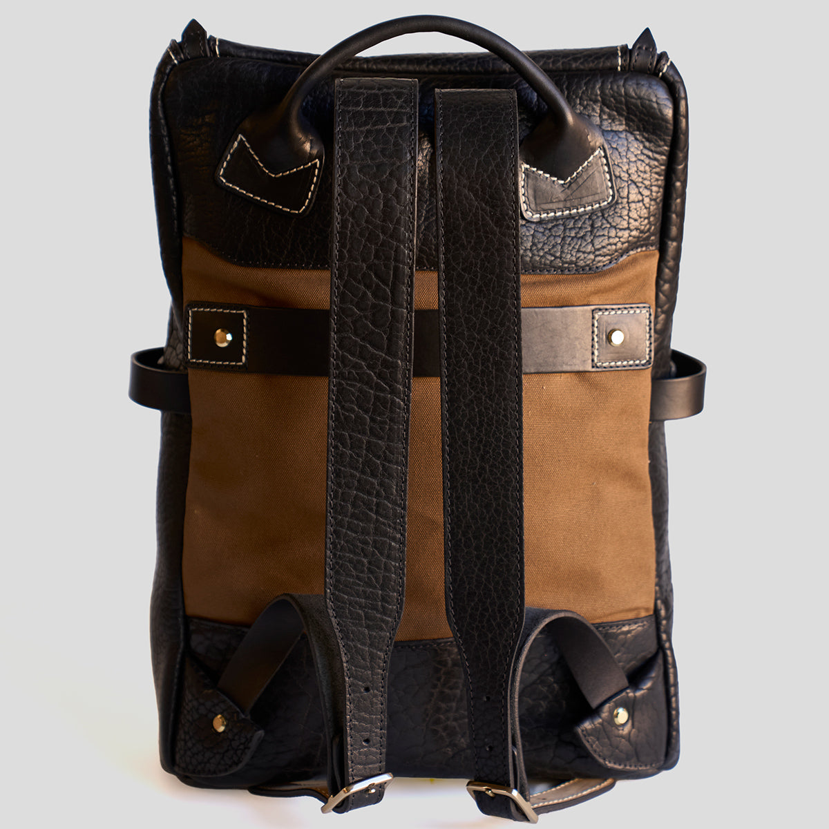 No.755 Top-Zip Backpack | Bison Black
