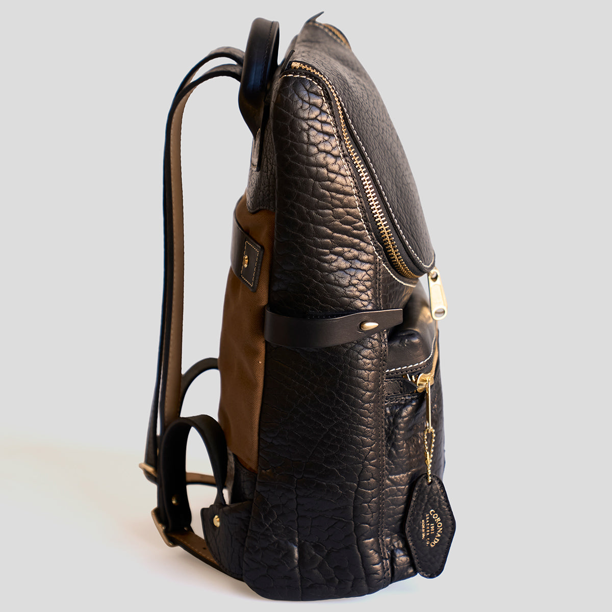 No.755 Top-Zip Backpack | Bison Black