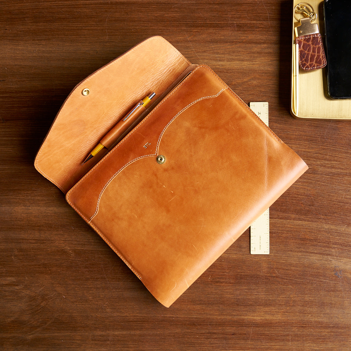 No.814 A4 Portfolio | Horween® Timber Tanned Calf