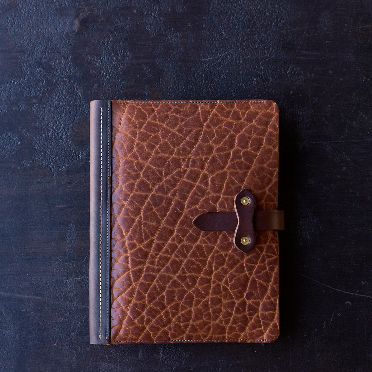No.820 Portfolio A5 | Shrunken Bison Walnut