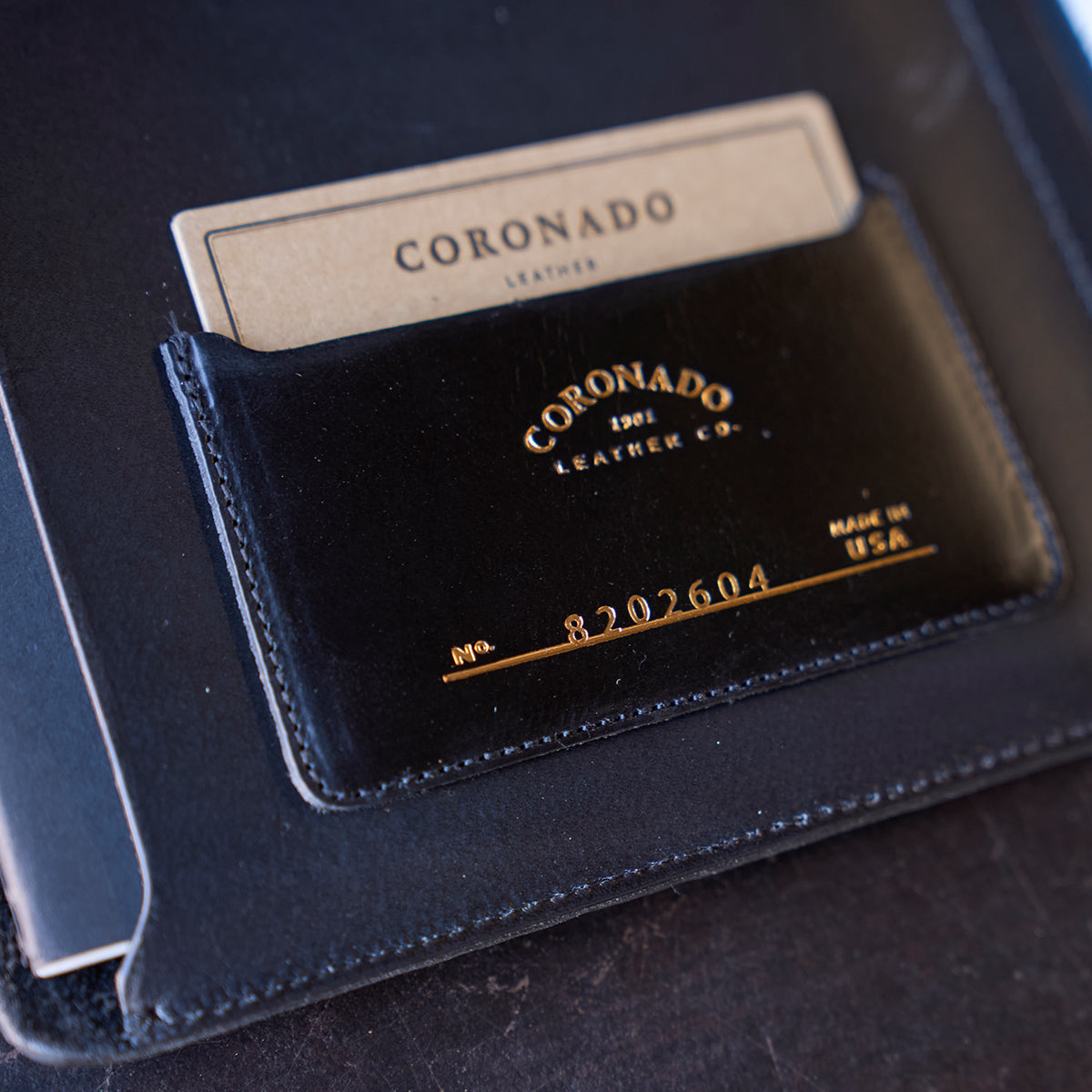 No.820 Portfolio A5 | Shrunken Bison Black