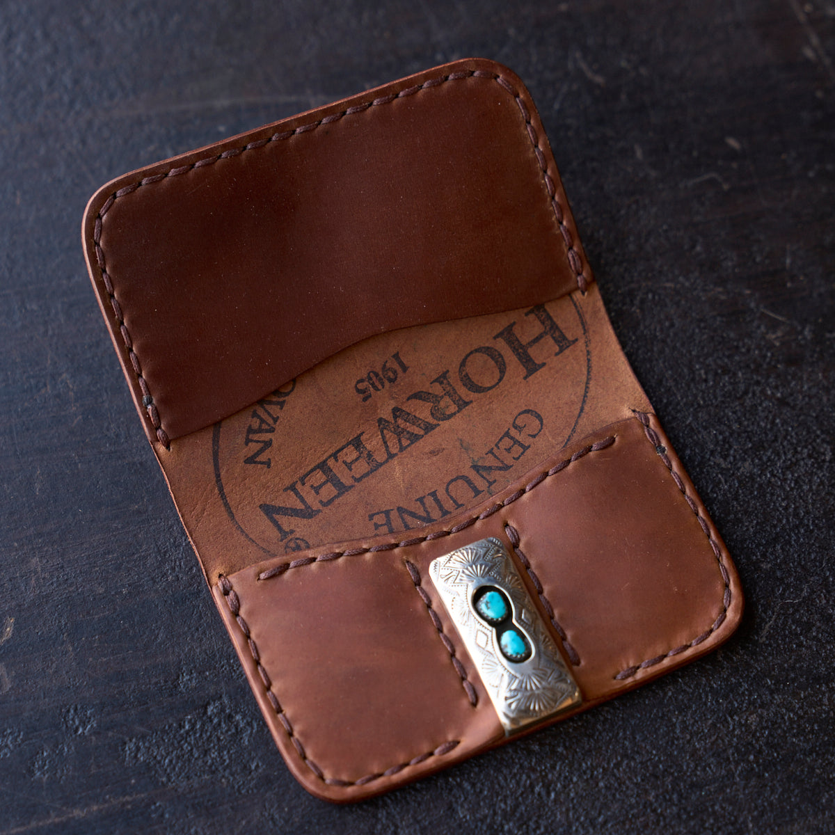 No.8214 Horween® Shell Clip Wallet | Bourbon