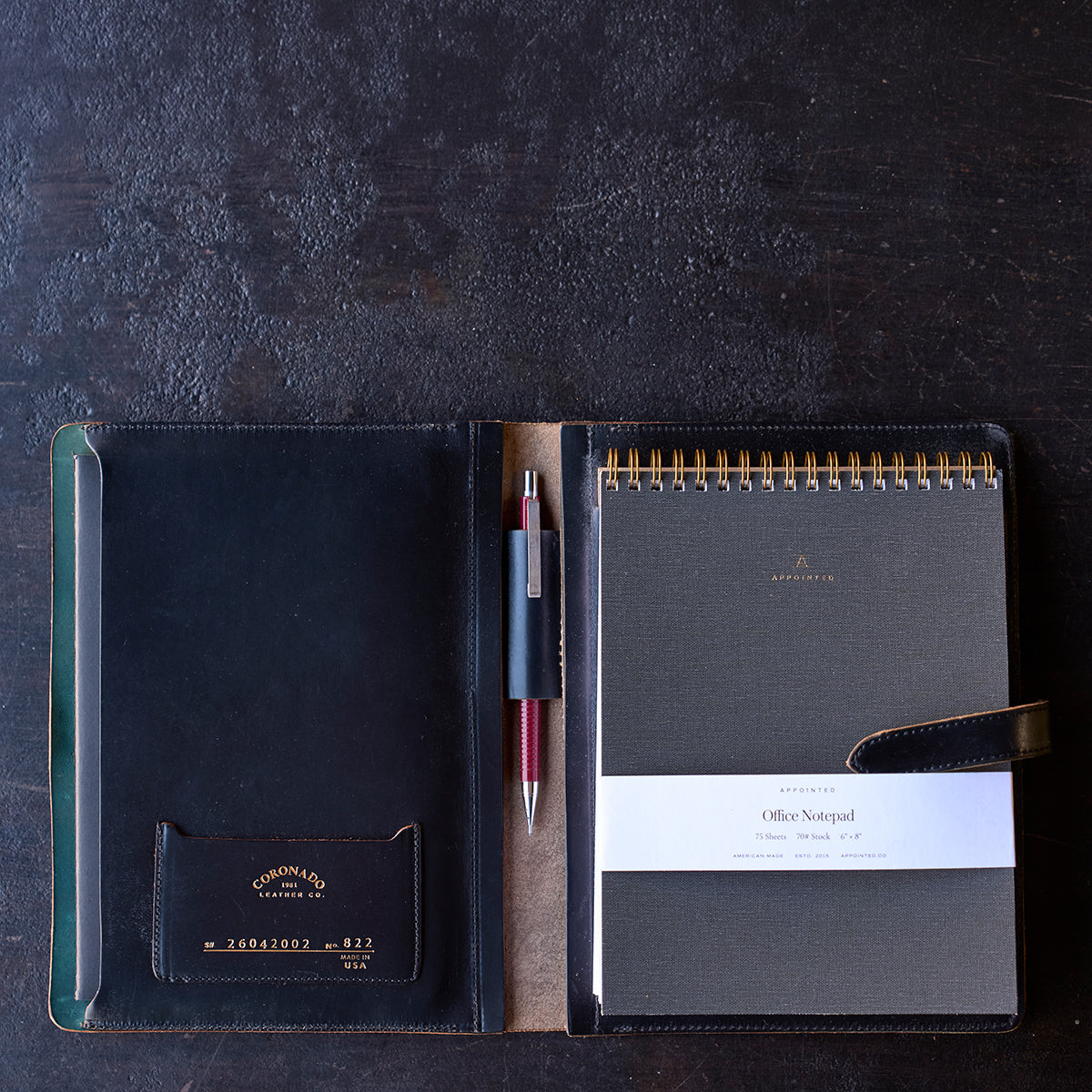 No.822 Portfolio A5 | Horween® Shell Cordovan (Navy)