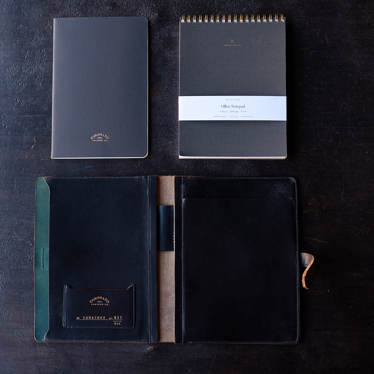 No.822 Portfolio A5 | Horween® Shell Cordovan (Black)