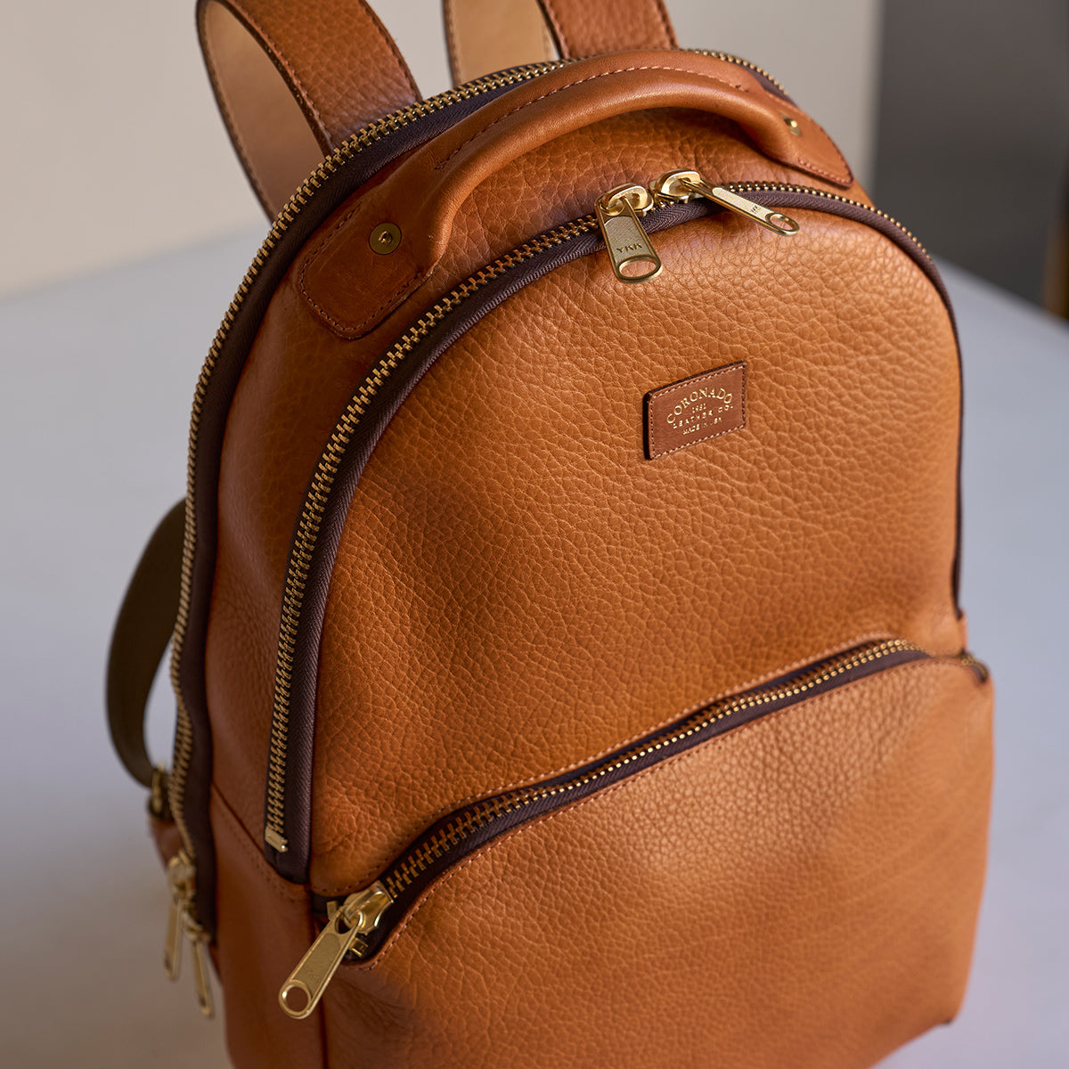 No.950 Clark II Backpack | Olive-Tanned English Tan Bullhide