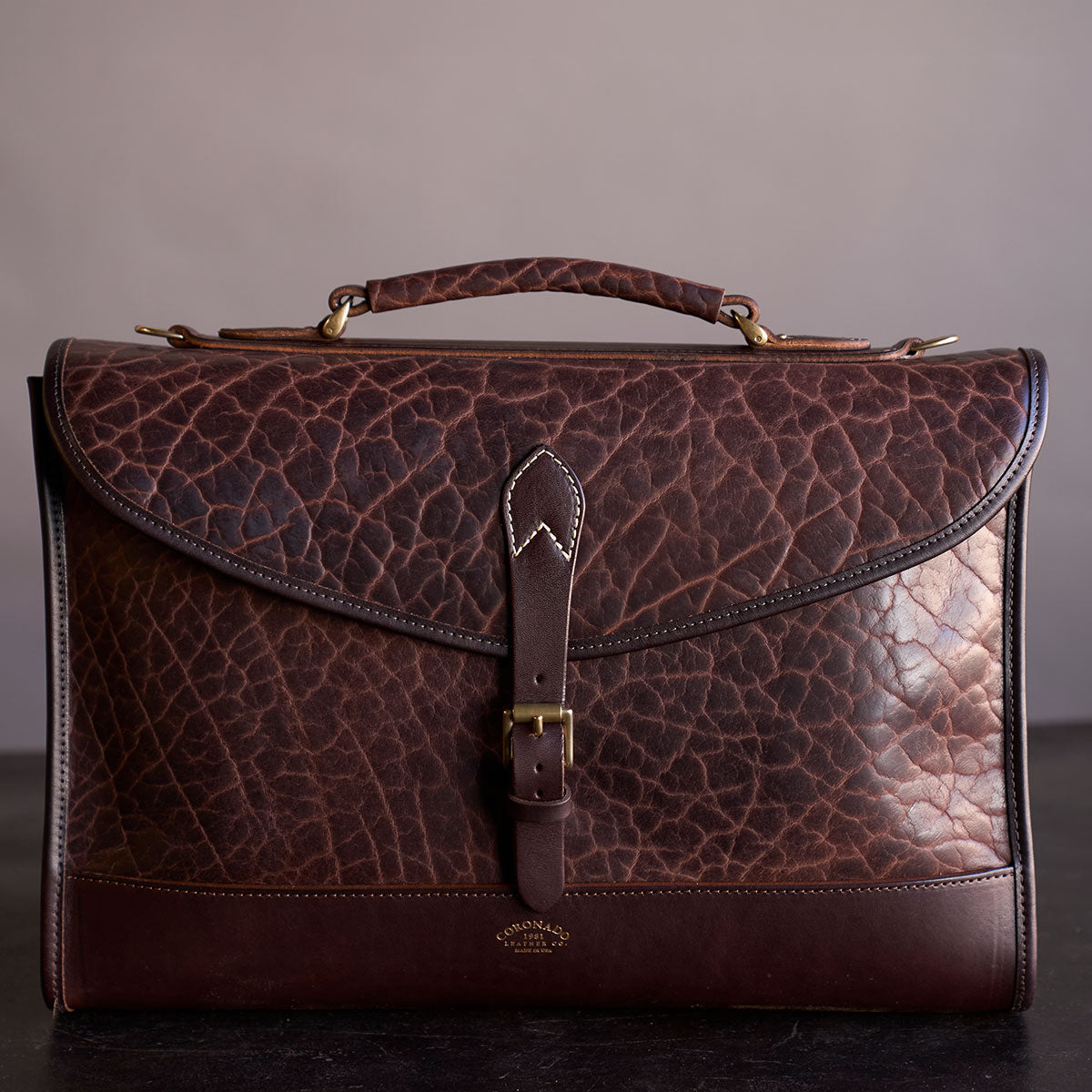 No.970 CO Executive Briefcase | Bison Brown