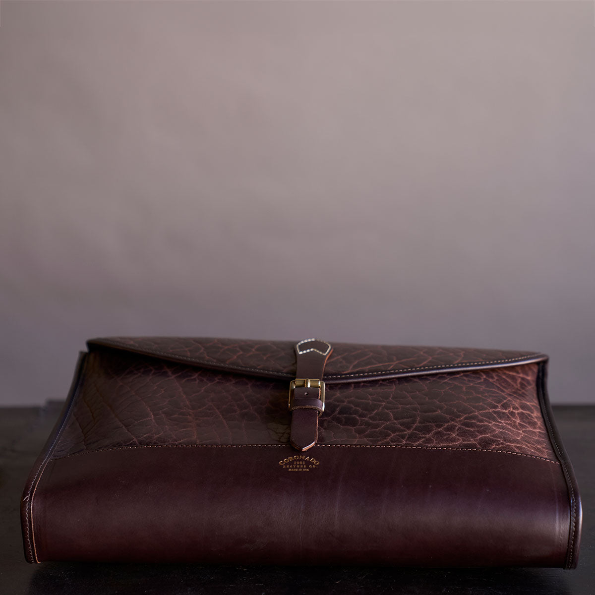 No.970 CO Executive Briefcase | Bison Brown