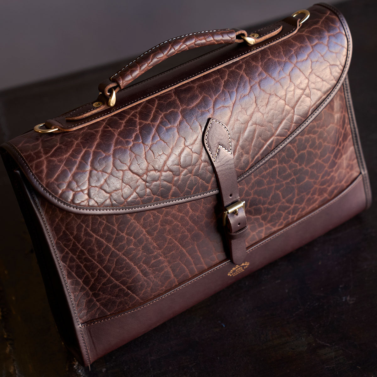 No.970 CO Executive Briefcase | Bison Brown